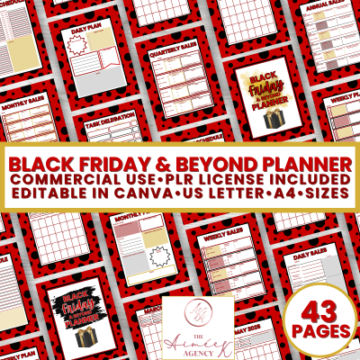 Black Friday & Beyond Planner - PLR License