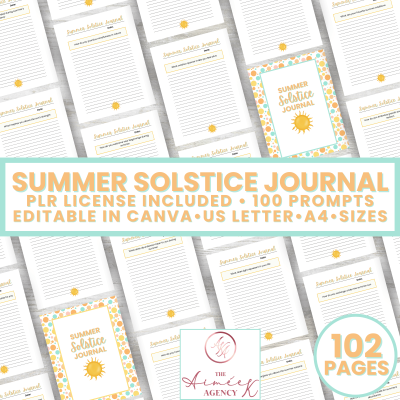 Summer Solstice Journal - PLR License