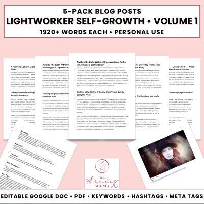 Lightworker Self-Growth Blog Post Pack V1- PU