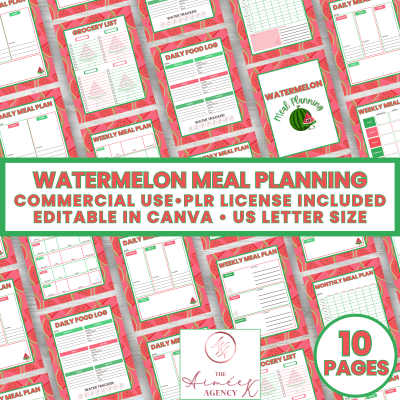 Watermelon Meal Planning- PLR