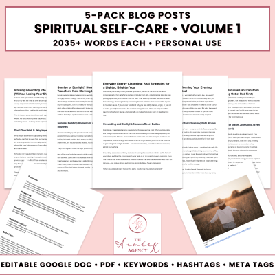 Spiritual Self-Care Blog Post Pack V1- PU