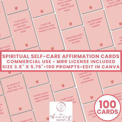 Spiritual Self-Care Affirmation Card Deck- MRR
