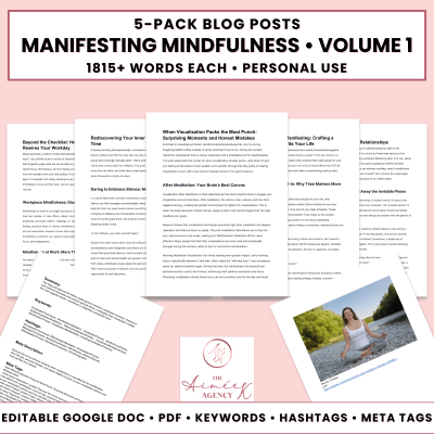 Manifesting Mindfulness Blog Post Pack V1- PU