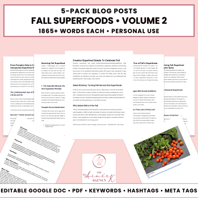 Fall Superfoods Blog Post Pack V2- PU