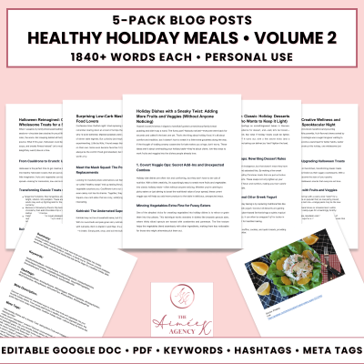 Healthy Holiday Meals Blog Post Pack V2- PU