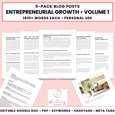 Entrepreneurial Growth Blog Post Pack V1- PU