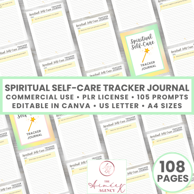 Spiritual Self-Care Tracker Journal- PLR
