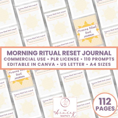 Morning Ritual Reset Journal- PLR
