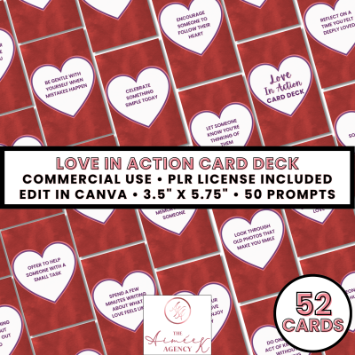 Love In Action Card Deck- PLR