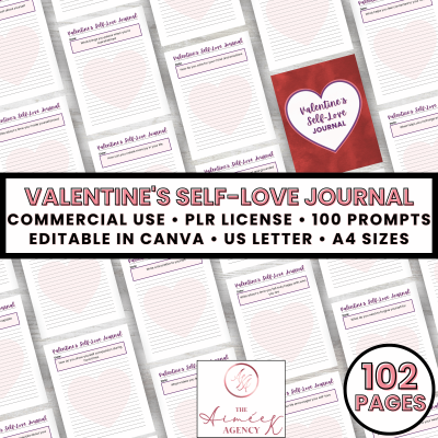 Valentine's Self-Love Journal- PLR