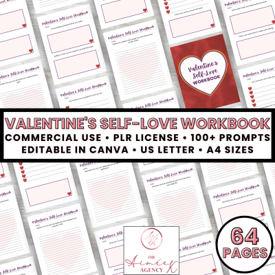 Valentine's Self-Love Workbook- PLR