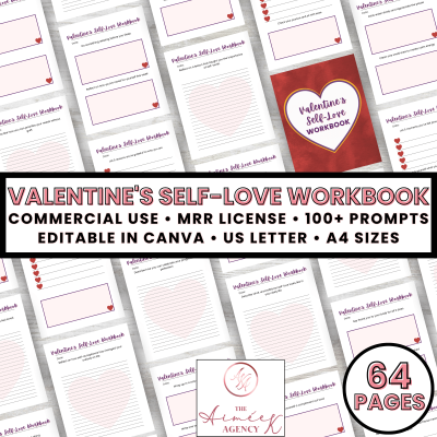 Valentine's Self-Love Workbook- MRR