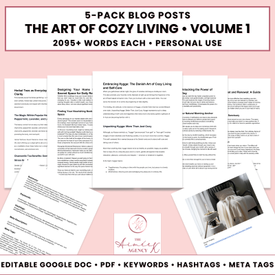 The Art of Cozy Living Blog Post Pack V1- PU