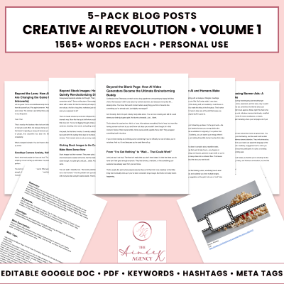 Creative AI Revolution Blog Post Pack V1- PU
