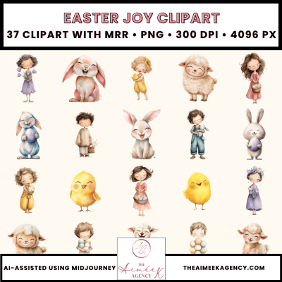 Easter Joy Clipart Pack- MRR