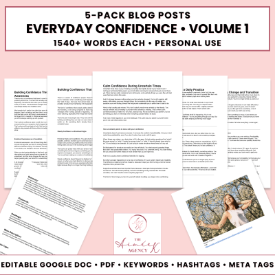 Everyday Confidence Blog Post Pack V1- PU