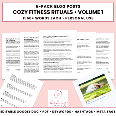 Cozy Fitness Rituals Blog Post Pack V1- PU