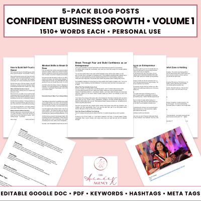 Confident Business Growth Blog Post Pack V1- PU
