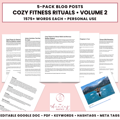 Cozy Fitness Rituals Blog Post Pack V2- PU