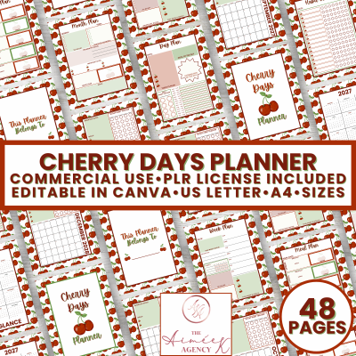 Cherry Days Planner- PLR