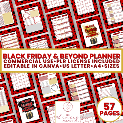 Black Friday & Beyond Planner- PLR