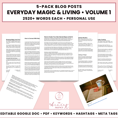 Everyday Magic & Living Blog Post Pack V1- PU