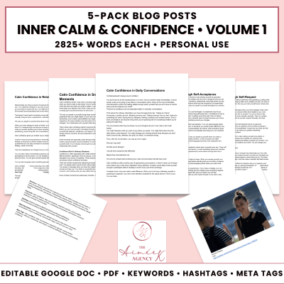 Inner Calm & Confidence Blog Post Pack V1- PU