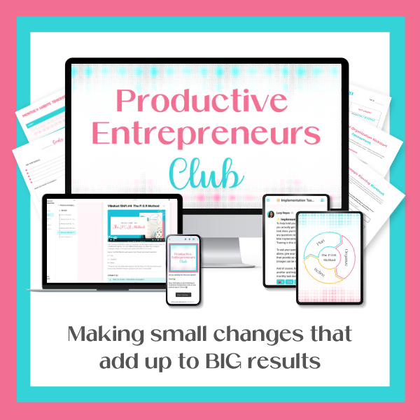 PRODUCTIVE ENTREPRENEURS CLUB FROM LUCY REYES