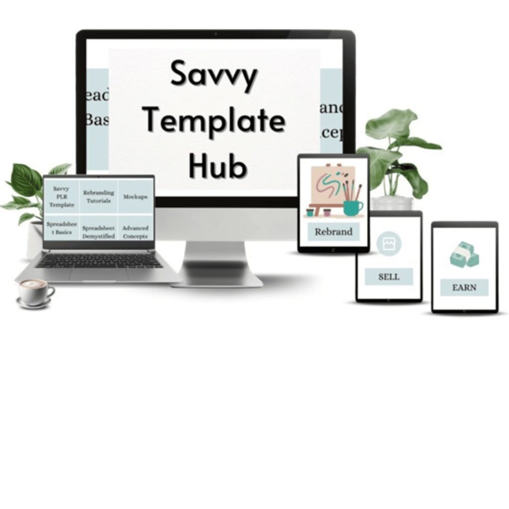 Savvy Template Hub from Planner for All PLR, $37 per month