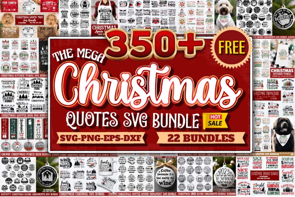 Mega Christmas SVG Bundle from Creative Fabrica