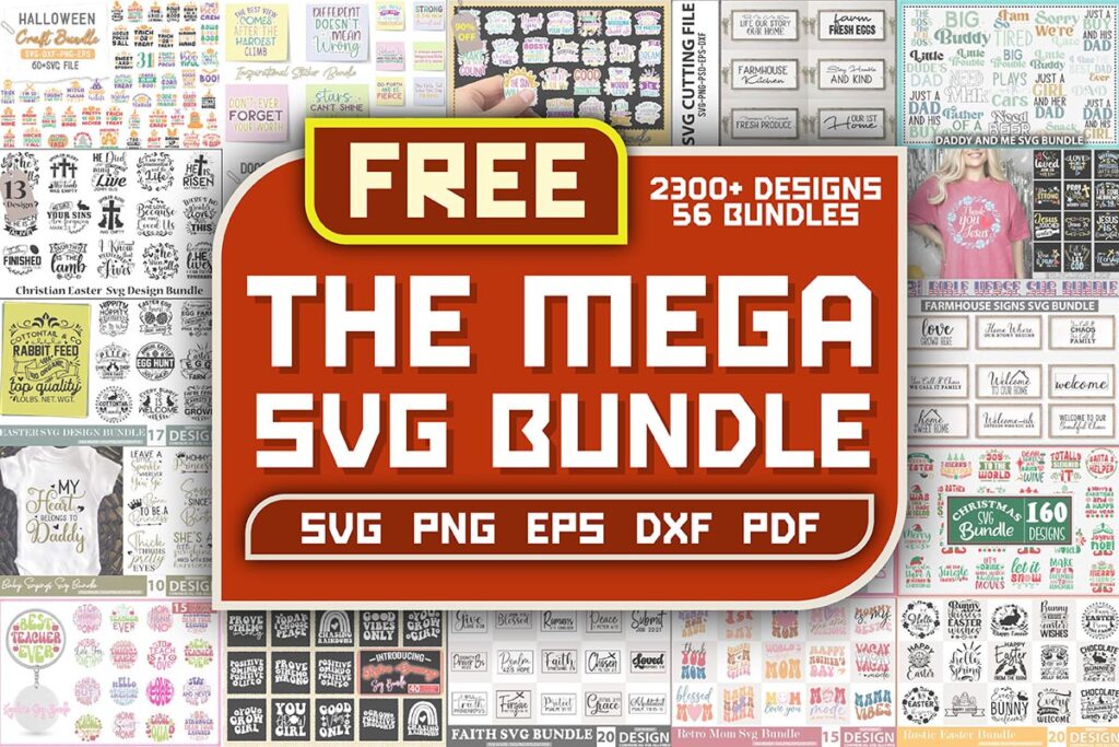 The Mega SVG Bundle from Creative Fabrica