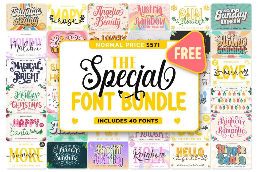 The Special Font Bundle from Creative Fabrica