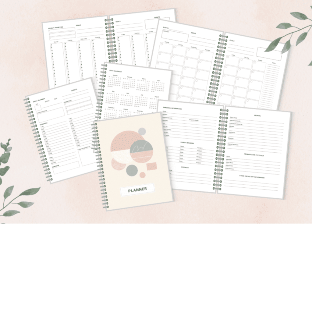 Free Double sided minimalist canva template from simple happiness biz