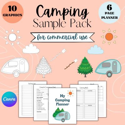 Free Camping Sample Pack for commercial use from PLR Friends