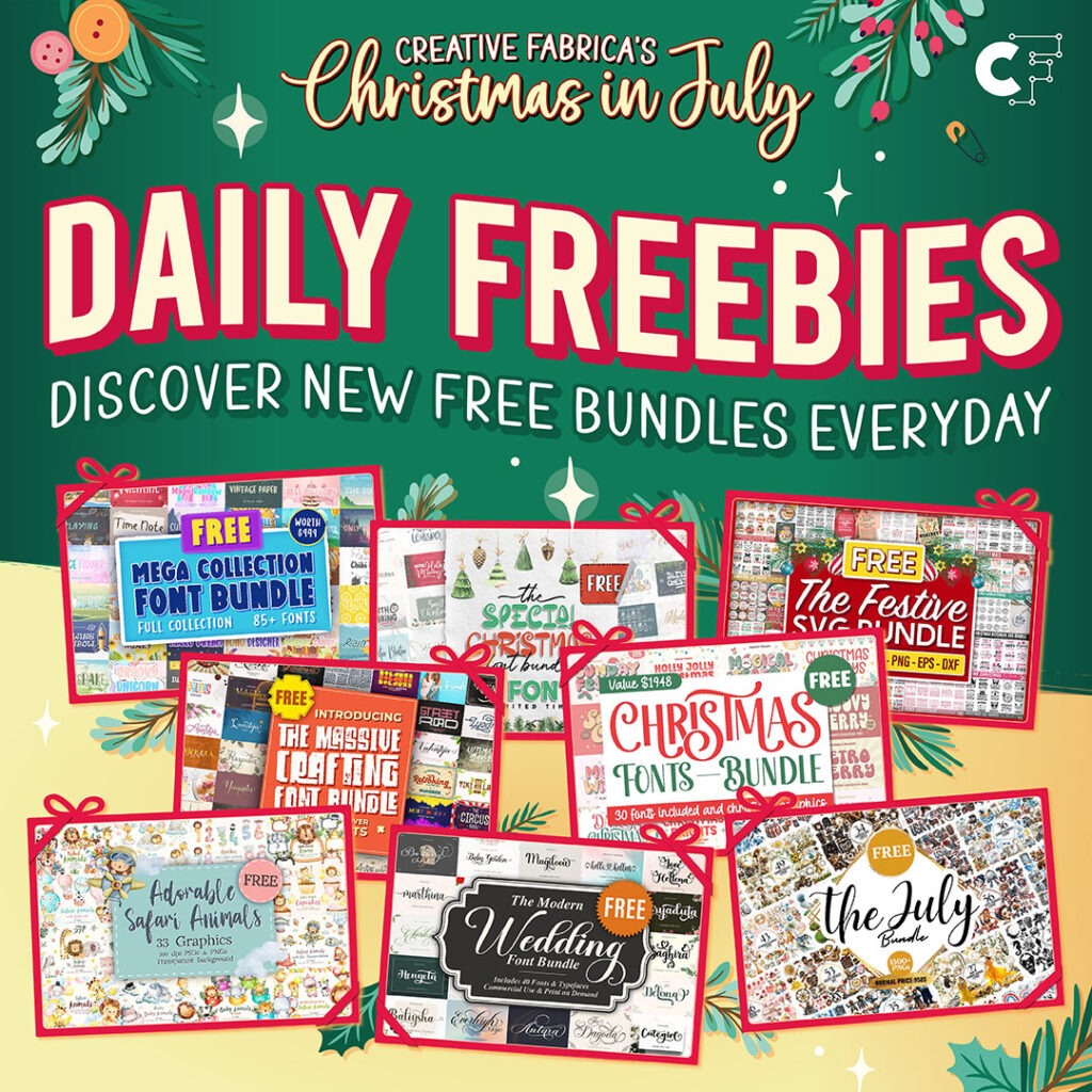 DAILY FREE BUNDLES FROM CREATIVE FABRICA