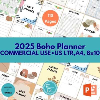 Boho Planner from Fotmomology, only $18.50, regularly $37, use coupon code BOHO50 until November 1st 2024!!