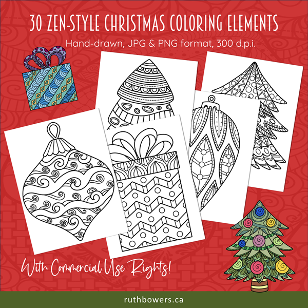 Ruth Bowers is having a huge sale on her Christmas Coloring Pages. You can get 40% off on all packs from now until November 30th with coupon code XMAS2024