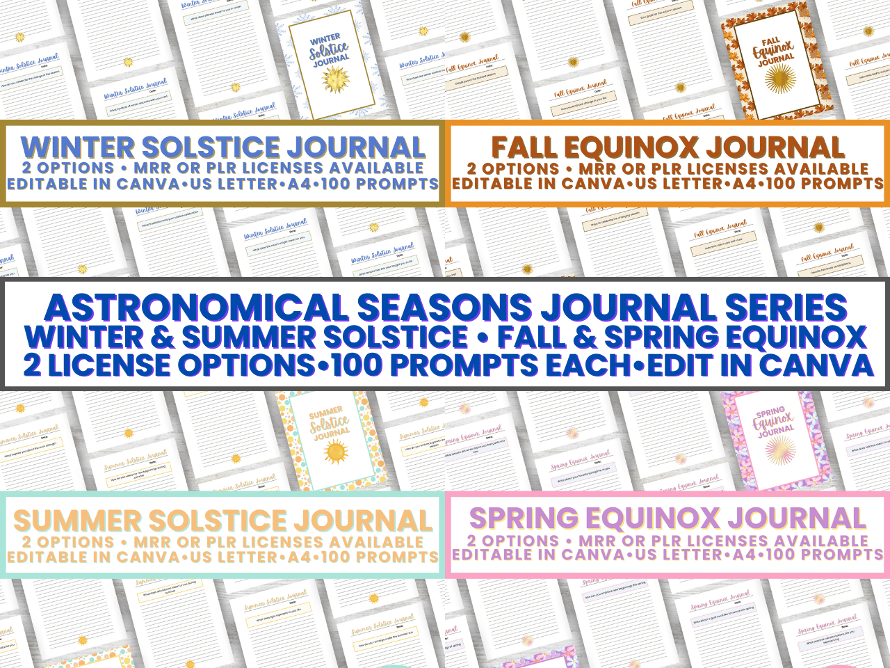 NEW!! THE ASTRONOMICAL SEASONS JOURNAL SERIES FROM THE AIMEE K. AGENCY (ME!)