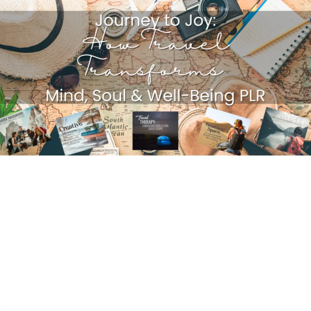 Piggy Makes Bank's Journey to Joy PLR Bundle. Only $17, regular $27, use coupon code TRAVELLOVE until December 20th 2024!