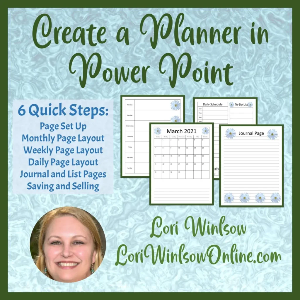 Create a Planner in PowerPoint from Lori Winslow, only $27 (reg. $47) with coupon code LIVEPLAN until February 23rd 2025