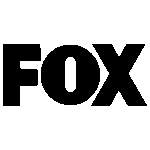 The image shows the FOX logo with bold, black capital letters spelling "FOX" on a white background.