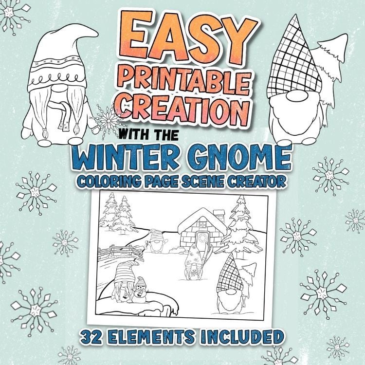 Winter Gnome Scene Creator from Regel Designs