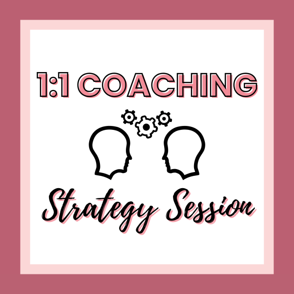 1 on 1 Coaching Strategy Sessions are now available