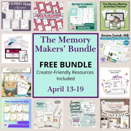 The Memory Makers’ Bundle from That PLR Girl, available until April 19th 2026