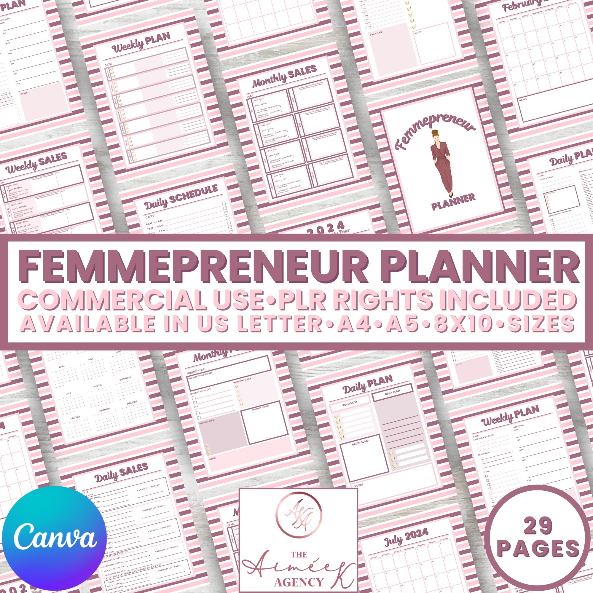Femmepreneur Planner with Private Label Rights (PLR)